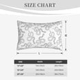 thumbnail image 4 of Pofeuu Hand Drawn Snake Print Polyester Microfiber Plush Pillowcases, Super Soft and Cozy Pillow Case Covers with Envelop Closure（Pillow core not included）-20"x30", 4 of 6