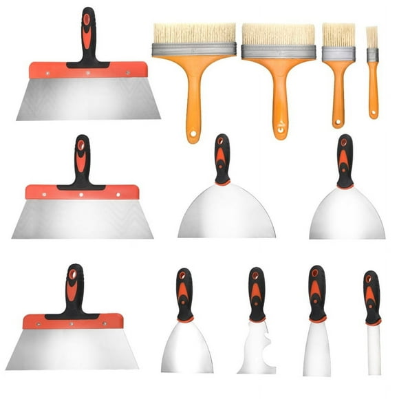 Stainless Steel Paint Scraper Tools, Drywall Knife Set for Removing Wallpaper, Repairing Drywall, Applying Putty