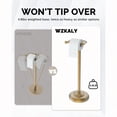 thumbnail image 6 of Toilet Paper Holder Stand Brushed Brass Toilet Paper Holder Free Standing Post Pivoting Design Stable Weighted Base SUS304 Stainl Steel for Bathroom Mega Roll, 6 of 8