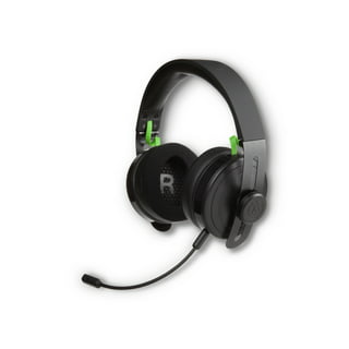 onn Xbox Wired Video Game Headset with 3.5mm Connector, Flip-to-Mute Mic,  Cooling Gel Earpads and 50mm Speakers - Black and Green 