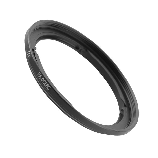 Adaptador De Filtro De Lente, Ligero Resistente A Impactos Mecanizado CNC Anillo De Filtro De Lente De Cámara Negro Ultradelgado 58 Mm Para G1X