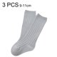 thumbnail image 2 of 3 pares de calcetines hasta la rodilla de punto para bebé, suaves y agradables para la piel, 2 of 5