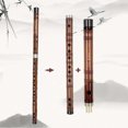 thumbnail image 5 of Key of F Flute Bitter Bamboo Dizi Traditional Chinese Handmade Woodwind Instrument with Storage Bag Chinese Knot for Children Adults Beginners, 5 of 7