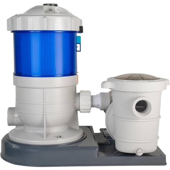 XtremepowerUS Pool Cartridge Filter System w/Pump 1,500 GPH for Above Ground Pool