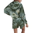 thumbnail image 3 of Doublju Women's Tie Dye Thermal Sleep and Lounge Set (2-Piece), 3 of 4