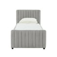 thumbnail image 2 of TOV Furniture Angela Grey Velvet Trundle in Twin, 2 of 7