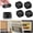 Black, variant on Tswift Bed Furniture Risers, Pack Of 4 - Adjustable Furniture Risers 3 & 6 Inch - Anti Slip Foam & Rubber Pad - Stackable Bed Lifts Risers Heavy Duty For Sofa, Bed, Table, Couch & Chair (Black)