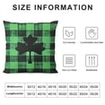 thumbnail image 5 of Nawypu  St Patricks Day Pillow Covers Gnomes Green Clovers Pillowcases Cushion Case Bed Throw Pillows Throw Pillow Pillow Covers for Couch Sofa Bedroom Car Living Room, 5 of 5
