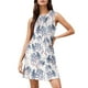 thumbnail image 1 of WILLBEST Faldas Para Mujer Vestido De Verano Informal Con Estampado Para Playa, Elegante, Flotante, De Longitud Media, Con Cuello Redondo Y Sin Mangas, 1 of 3