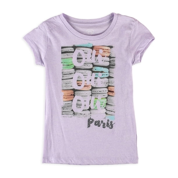 Aeropostale Girls Oui Oui Oui Camiseta gráfica, Púrpura, XL (14) Aeropostale Camiseta gráfica