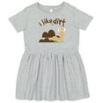 thumbnail image 3 of Inktastic I Like Dirt Earthworm Girls Toddler Dress, 3 of 5