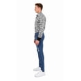thumbnail image 2 of Patchwork Distressed Jeans for Men - MEDIUM BLUE, 32, 2 of 4