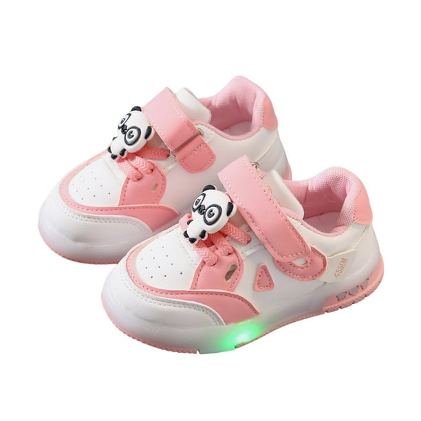 XEGLSBU Girls Shoes Size 5C LED Light up Shoes for Girls Toddler