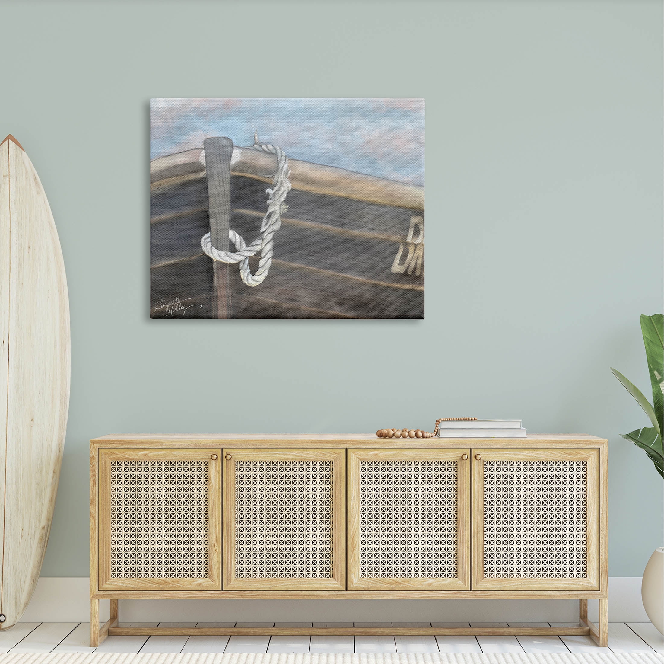 Stupell Industries Peaceful Nautical Boat Painting Gallery Wrapped Canvas Print Wall Art, Design by Elizabeth Medley