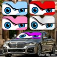Funny Cartoon Eyes Sun Visor Aluminum Foil Windshield Sunshade with ...