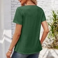 thumbnail image 6 of Short Sleeve Tunic Tops for Women Womens Summer Tops Casual Crewneck Short Sleeve Trendy Pullover T Shirts Blouse Trendy Lightweight Soft Plus Size Tops, 6 of 6
