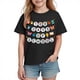 thumbnail image 2 of Blusas y camisas de manga corta con cuello redondo para niños y niñas, camisetas gráficas de manga corta, blusas con estampados bonitos para la temporada escolar., 2 of 9