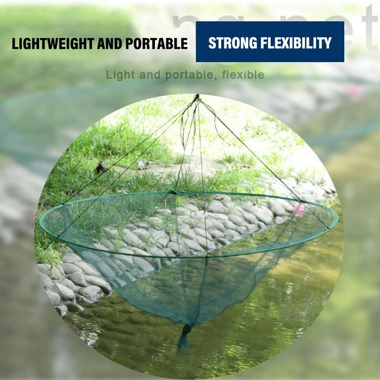 Diameter 100cm No Gifts Round Open Pull-Out Folding Moving Net Fishing Cage Fishing  Net Fishing Net Floating Net Shrimp Cage Shrimp Net Shrimp Basket Fishing  Gear - Walmart.com