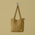 thumbnail image 5 of Tote Bag with Zipper Tote Bag for Women Canvas Bag Shoulder Bag Satchel Hobo Bag Messenger Bag Tote Bag for Women - Dark Khaki, 5 of 5