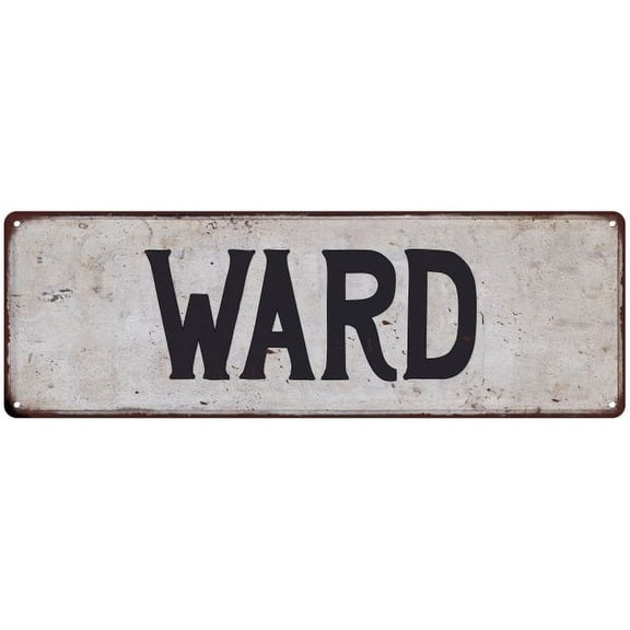 WARD Vintage Look Rustic Chic Metal Sign 6x18 106180036024