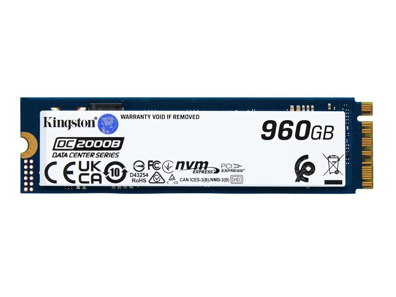 Kingston DC2000B 480 GB Solid State Drive - M.2 2280 Internal - PCI Express NVMe [PCI Express NVMe 4.0 x4] (sedc2000bm8-480g)
