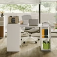 thumbnail image 1 of Qinaqin Escritorio de Computadora 50" Folding con Abierto Shelves Farmhouse Oficina en Casa Ruedas Profundidad Madera E x ecutive para Living Sala Dormitorio, 1 of 8