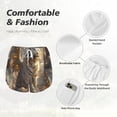 thumbnail image 4 of Bixox Women's Golden White Tiger pattern 2 in 1 Running Shorts - Lightweight Athletic Workout Gym Yoga Shorts Liner with Pockets - Medium, 4 of 5