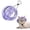 B, variant on Round Pet Hat Bucket Hats for Dogs Summer Round Brim Pet Hat with Ear Holes & Neck Strap Adjustable Outdoor Climbing Sun Visor Hat Sunshade Strangulation Cap for Small Medium Cats Dogs K