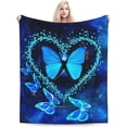 thumbnail image 3 of Yibo Funny Cat Blanket for Girls Women Cat Gifts for Cat Lover Ultra Soft Cozy Cute Cat Fleece Throw Blanket Kitten Fuzzy Plush Bedding Blanket for Bed Kids Adults, 3 of 6