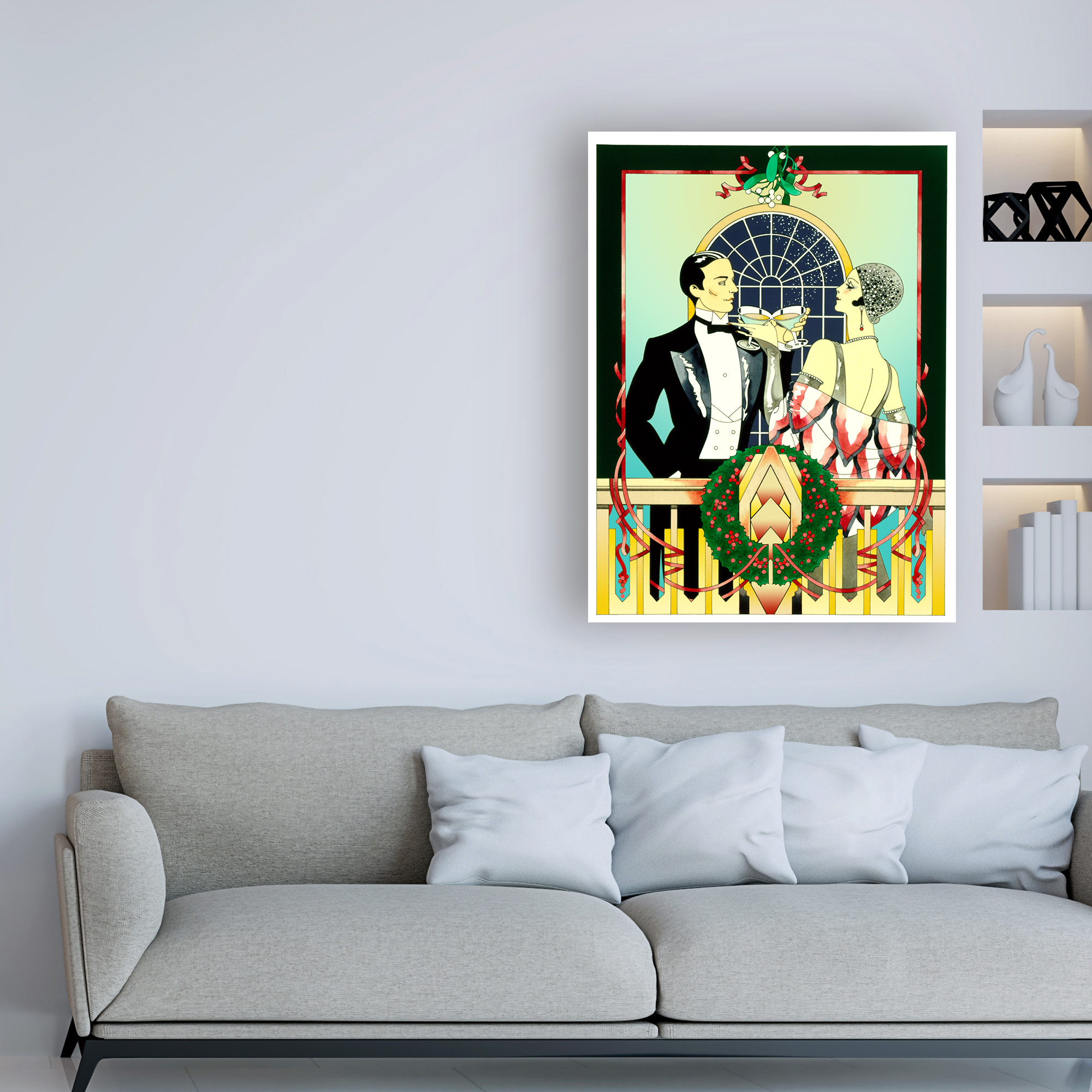 Trademark Fine Art 'Christmas Toast' Canvas Art by David Chestnutt