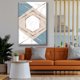 thumbnail image 2 of Cuadro Canva Listo Para Colgar Tipo Galería Hexagono Marmol 60X90 cm, 2 of 4
