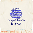 thumbnail image 4 of Inktastic I'm So Cute, I Must Be Greek Sunflower Girls Toddler Dress, 4 of 5