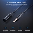 thumbnail image 2 of Cable NEEWER de 6,35 mm 1/4 TRS a XLR macho de 1,8 m para amplificador de micrófono, 2 of 7