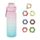thumbnail image 1 of Botella de 1 litro, juego de botella de agua actualizada con pajita para beber de 7 cápsulas, sin azúcar, botella de agua para exteriores gratis, 1 of 4