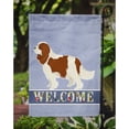 thumbnail image 3 of Carolines Treasures CK3588GF Cavalier Spaniel Welcome Flag Garden Size  Small multicolor, 3 of 3