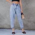 thumbnail image 2 of JJHGVB Wide Leg Jeans palazzo pants Vintage Jeans Jeans for Women Wide Leg Jeans for Women Casual Lounge Classic Straight Denim Jeans Summer Jumpsuit High Waisted Denim Pants Blue L, 2 of 9