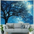 thumbnail image 4 of Creowell  Galaxy Tapestry Wall Hanging Stars Blue Sky Wall Tapestry Tree Night Sky Wall Art for Bedroom Home Dorm Decor 40x30inch, 4 of 6