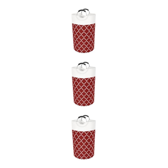 Cesto de ropa Toystoory bolsa de 90L plegable de tela ligera rojo/aluminio impreso