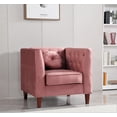 thumbnail image 3 of Uspridefurniture Chesterfield Chair, Rose, 3 of 4