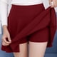 thumbnail image 2 of Minifalda plisada antirreflejos para mujer: color liso, cintura elástica, falda corta informal para verano, tallas M-XXXL, 2 of 5