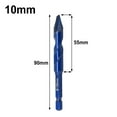 thumbnail image 4 of 1Xdrill Bit 6-12Mm Drill Bits Carbide Drilling For Wall Glass Wood Metal Tiles 6Mm 8Mm 10Mm 12Mm Length 90Mm Handle 6.35Mm 10Mm Fangkenuo, 4 of 9