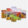 thumbnail image 2 of Colorful Mountain Village - Landscape Photo Canvas Art Print, 2 of 3