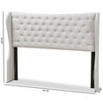 thumbnail image 6 of Bowery Hill Queen Winged Panel Headboard in Grayish Beige, 6 of 6