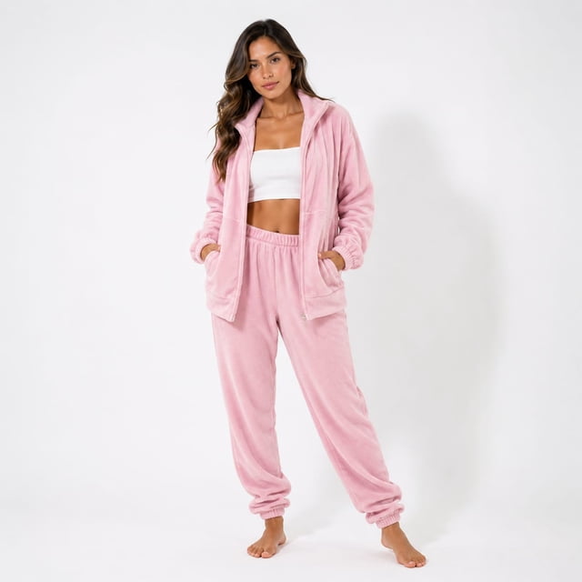 Conjunto pants deportivo para mujer de algodón Rosa GAON