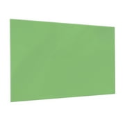 Floating Light Green Magnetic Glass Board 48" X 60" Inches Eased Corners