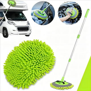 Tohuu Car Wash Brush Spinning 2 Head Car Brushes Car Cleaning Tool Washing  Mop Car Duster Adjustable Mop for Cars RV Truck Boat custody 