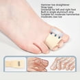 thumbnail image 5 of 2pcs Hammer Toe Straightener Strap Skin Color Universal Soft Ergonomic Claw Toe Corrector for Bent Toe S, 5 of 5