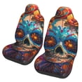 thumbnail image 2 of Haiem Colorful Floral Skull A Printed Car Seat Covers Set of 2, Universal Fit Car Seat Covers,Protective Seat Covers,Comfortable Car Seat Covers, Easy Installation Seat Covers, 2 of 9