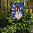 thumbnail image 2 of Brindle Cardigan Corgi USA American Flag Garden Size 11.25 in x 15.5 in, 2 of 5