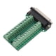 thumbnail image 1 of Conector de bloque de terminales de 25 pines Módulo de señal Placa de terminales PCB tipo tornillo para depuración de comunicación Conector macho DB25-G2, 1 of 5